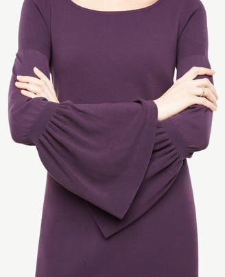 Ann Taylor Petite Blouson Sleeve Sweater Dress