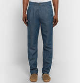 Thumbnail for your product : Barena Cotton and Linen-Blend Twill Trousers