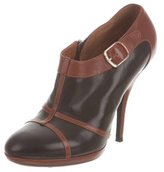Thumbnail for your product : Dries Van Noten Bicolor Round-Toe Booties
