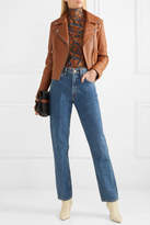 Thumbnail for your product : Yves Salomon Leather Biker Jacket