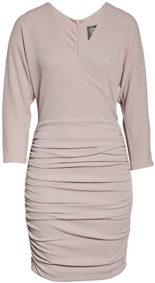 vince camuto ruched bodycon dress
