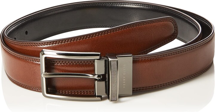 SHARLOVY Genuine Leather Belts for Men Dress 2 Pack- Cowhide