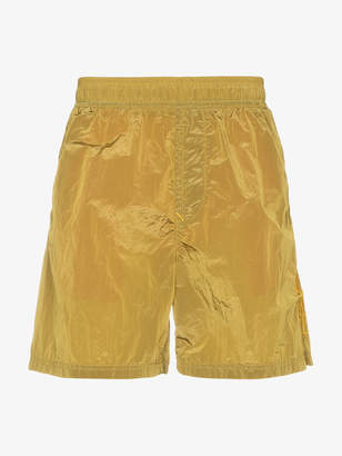 Stone Island metal garment dyed swim shorts