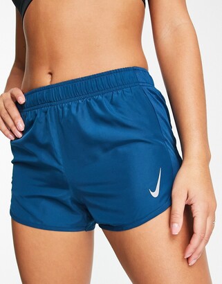 Nike Running Luxe 2-in-1 tempo shorts in black