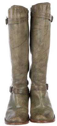Frye Distressed Mid-Calf Boots