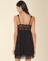 Thumbnail for your product : Soma Intimates Geo Scallop Lace Sleep Chemise Little Dot Black