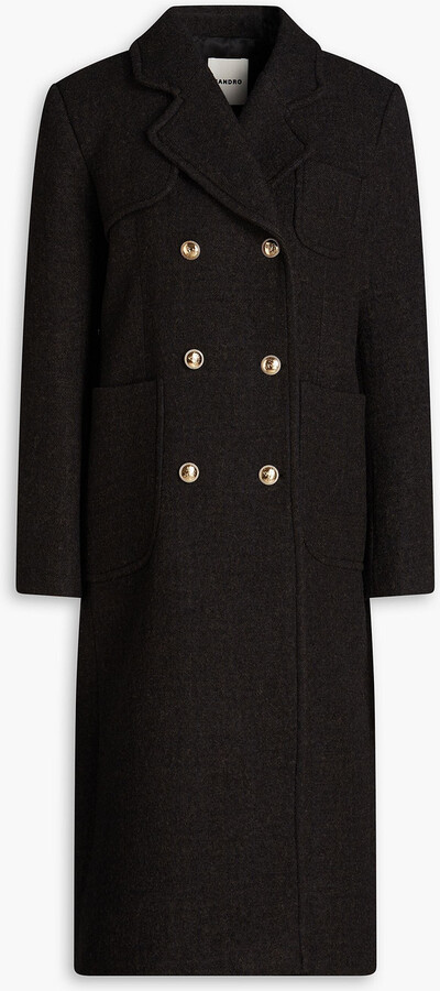 【海外限定】Sandroコート☆Vino belted satin-crepe coat Sandro Vino belted satin-crepe coat | selfridges | REVERSIBLE