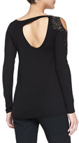 Thumbnail for your product : Nanette Lepore Embellished Vanishing-Act Pullover