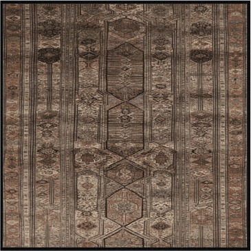 Bloomsbury Market Machine Washable Persian Brown Area Rug