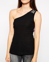 Thumbnail for your product : Vero Moda Vibeke One Shoulder Top With Sequin Detail