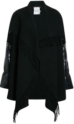 Moncler Down Sleeve Wool Cape