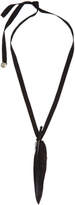Thumbnail for your product : Ann Demeulemeester SSENSE Exclusive Black Feather Necklace