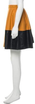 Balenciaga Pleated Colorblock Skirt