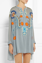 Thumbnail for your product : Vineet Bahl Embroidered georgette tunic