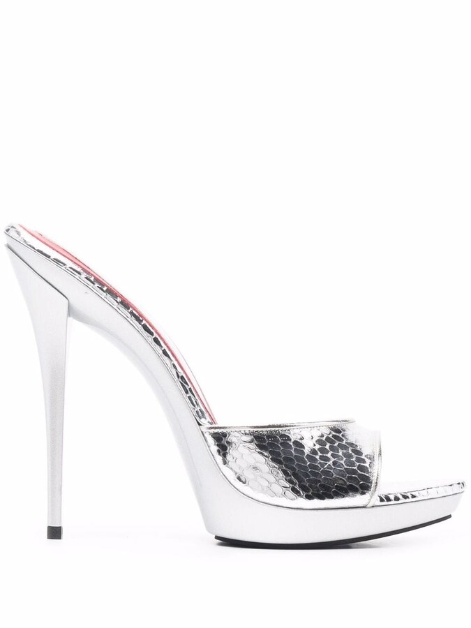 backless high heel sandals