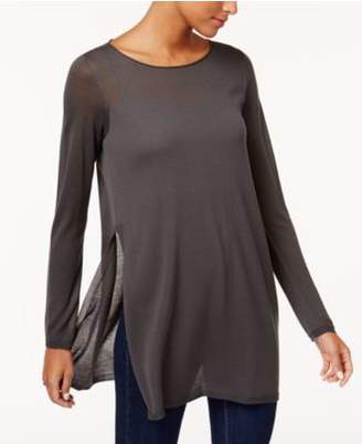 Eileen Fisher Tencel® Side-Slit Sweater Tunic, Regular & Petite