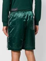 Thumbnail for your product : adidas By Alexander Wang logo embroidered track shorts