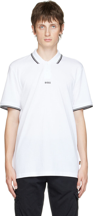 Hugo Boss White Polo Shirt | ShopStyle