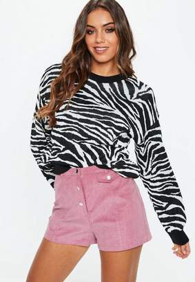 Missguided Cord Button Shorts