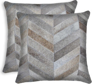 eRug Outlet 18" x 18" x 5" Gray - Pillow Cover & Insert