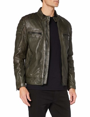Men Camel Leather Jacket | Shop the world’s largest collection of ...