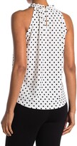 Thumbnail for your product : Adrianna Papell Texture Knit Dot Ruffle Halter Top