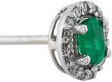 Thumbnail for your product : Wouters & Hendrix Gold 18kt gold, diamond and emerald stud earrings