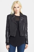 Thumbnail for your product : J Brand Ready-To-Wear 'Aiah' Leather Crop Jacket