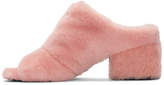 Thumbnail for your product : 3.1 Phillip Lim Pink Shearling Cube Mules