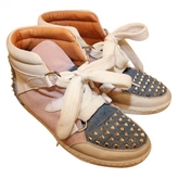 Thumbnail for your product : Sandro Multicolour Leather Trainers Albatorock