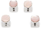 Thumbnail for your product : Cufflinks Inc. Men's Sterling Silver Pink Mother-of-Pearl Shirt Studs