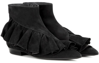 J.W.Anderson Ruffle suede ankle boots