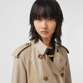 Thumbnail for your product : Burberry Gathered Detail Cotton Gabardine Trench Coat