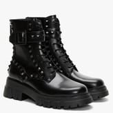 Thumbnail for your product : Ash Lewis Studs Black Leather Ankle Boots
