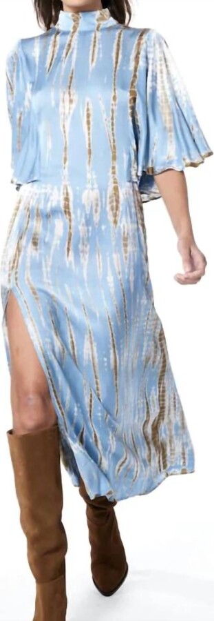 Young Fabulous & Broke Maxwelle Dress Web Wash In Arctic