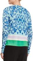 Thumbnail for your product : Escada Acanthus Place Print Cardigan, Off White Multi