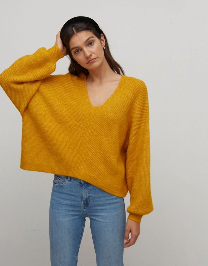 mustard yellow pullover