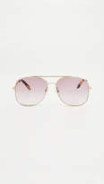 Thumbnail for your product : Victoria Beckham Navigation Aviator Sunglasses