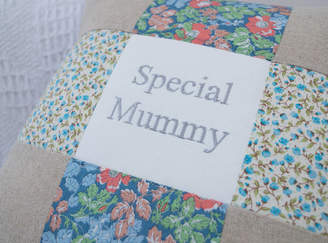 Tuppenny House Designs Special Mummy Cushion Blue