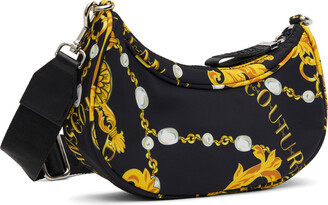 Versace Jeans Couture Black & Yellow Hardware Bag
