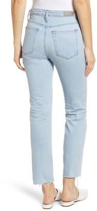 AG Jeans The Isabelle High Waist Crop Straight Leg Jeans