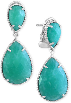 Effy Amazonite (14-2/5 ct. t.w.) Drop Earrings in Sterling Silver