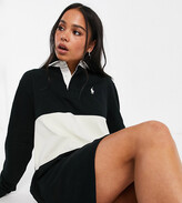 Thumbnail for your product : Polo Ralph Lauren x ASOS exclusive collab icon logo rugby dress in black