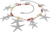 Thumbnail for your product : Forzieri Starfish Pendants Sterling Silver Gemstones Necklace