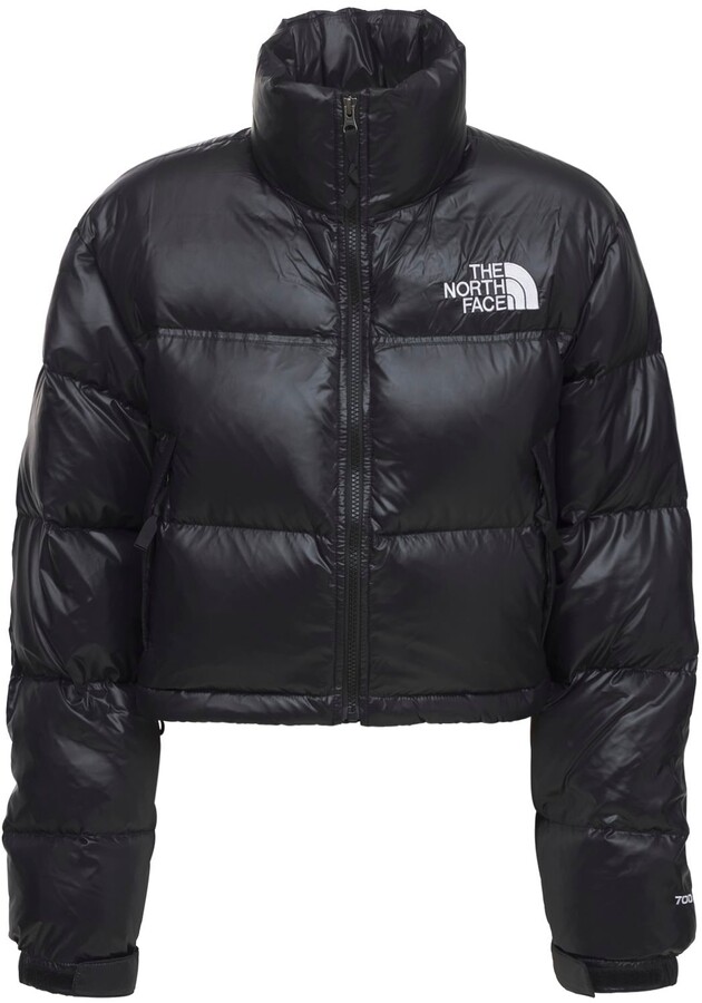 The North Face Nuptse cropped down jacket - ShopStyle