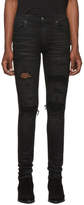 Thumbnail for your product : Amiri Black Cashmere Patch Jeans