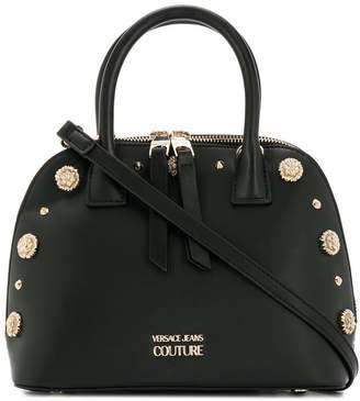 Versace Jeans Couture floral stud shoulder bag