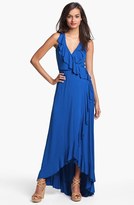 Thumbnail for your product : Nordstrom FELICITY & COCO Ruffled Faux Wrap Maxi Dress Exclusive)