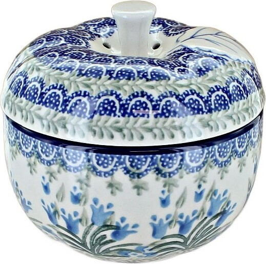 Blue Rose Pottery BlueRosePolishPotteryTulipBouquetAppleBaker