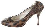 Thumbnail for your product : Dolce & Gabbana Patent Leather Leopard Pumps